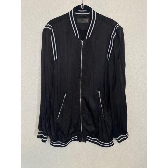 Blank NYC Black Bomber Jacket Size Medium - Picture 2 of 6